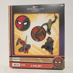 Marvel Studios: Spider-Man "No Way Home" Metal-based and Enamel 5 Lapel Pin Set